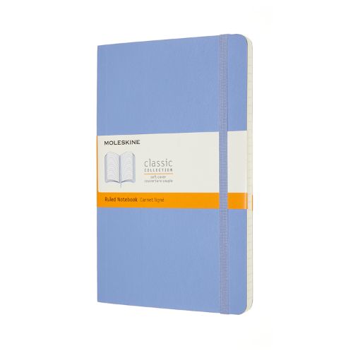 Moleskine - Notebook LARGE RULED HYDRANGEA BLUE Soft Cover COVER