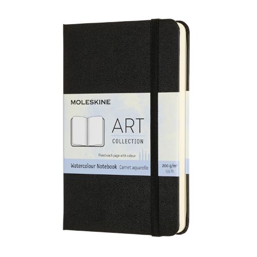 Moleskine Art Pocket Watercolour Notebook: Black
