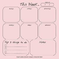 Weekly Planner Notepad: Pastel Pink Color, To Do List, Daily Agenda, Organizer, Desk Pad, 50 Sheets