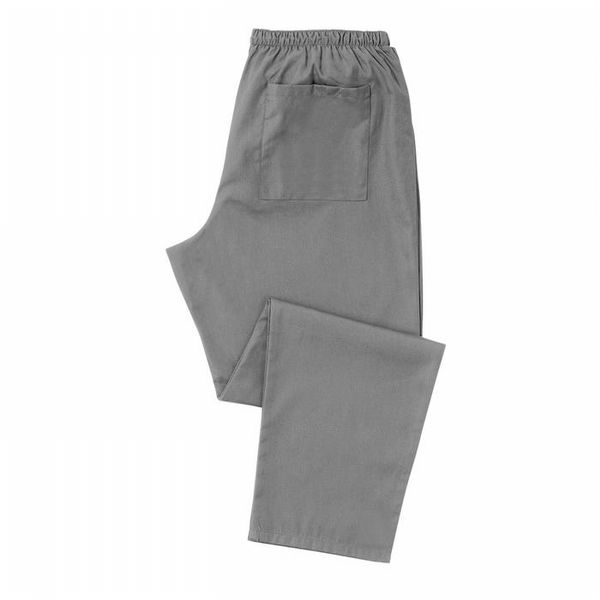 Grey unisex lightweight scrub trousers, regular fit, x-small