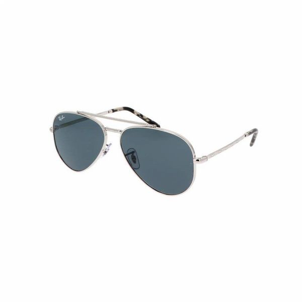 Rayban New Aviator Silver with Blue Lens