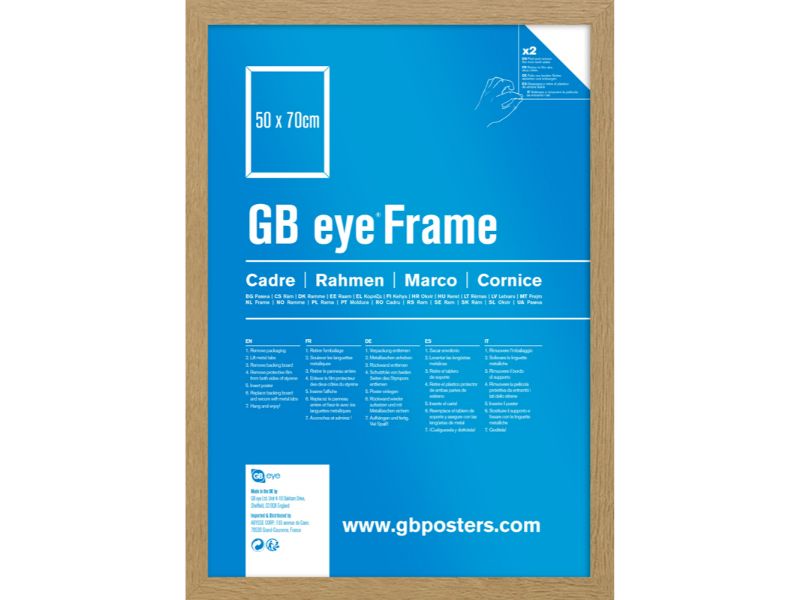 GB Eye Contemporary Wooden Oak Picture Frame - 50 x 70cm