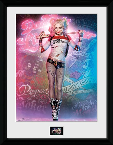 DC Comics Harley Quinn Stand 30 x 40cm Framed Collector Print