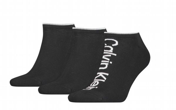 Calvin Klein Trainer Sock 3pk - Black