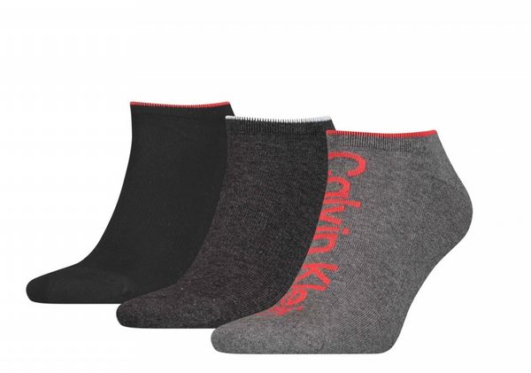 Calvin Klein Trainer Sock 3pk - Grey/ Black