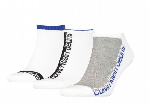 Calvin Klein Jeans Trainer Sock 3pk - White