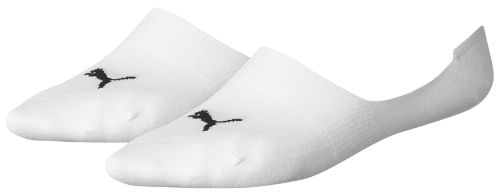 Puma Invisible Footie Socks (2 Pairs) - White - 9-11
